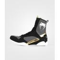 Venum Elite Boxing Shoes black/white/gold