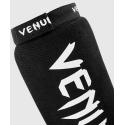 Venum Kontact footless shin guards black / white