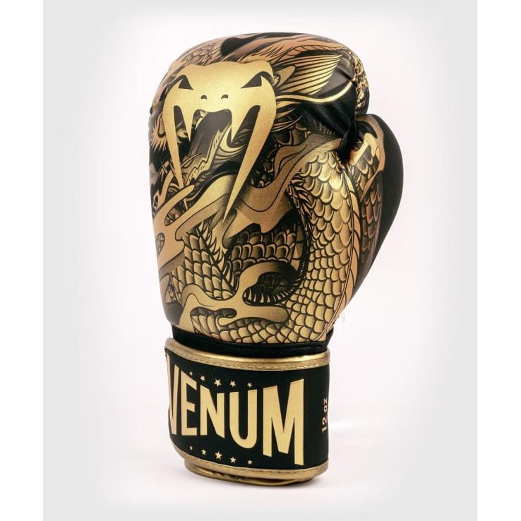 Venum Dragon's Flight boxing gloves black / gold