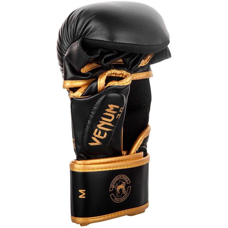 Venum Challenger 3.0 Sparring MMA Gloves Black/Gold 7oz