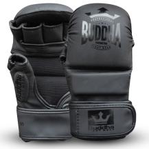 MMA Buddha Sparring gloves matte black leather 7oz