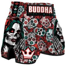 Muay Thai Shorts Buddha European Mexican Red