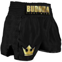 Buddha Retro Premium Muay Thai Shorts black / gold
