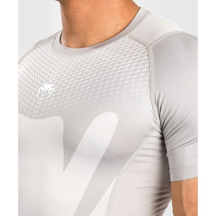 Venum Attack Short Sleeve Rashguard - Sand