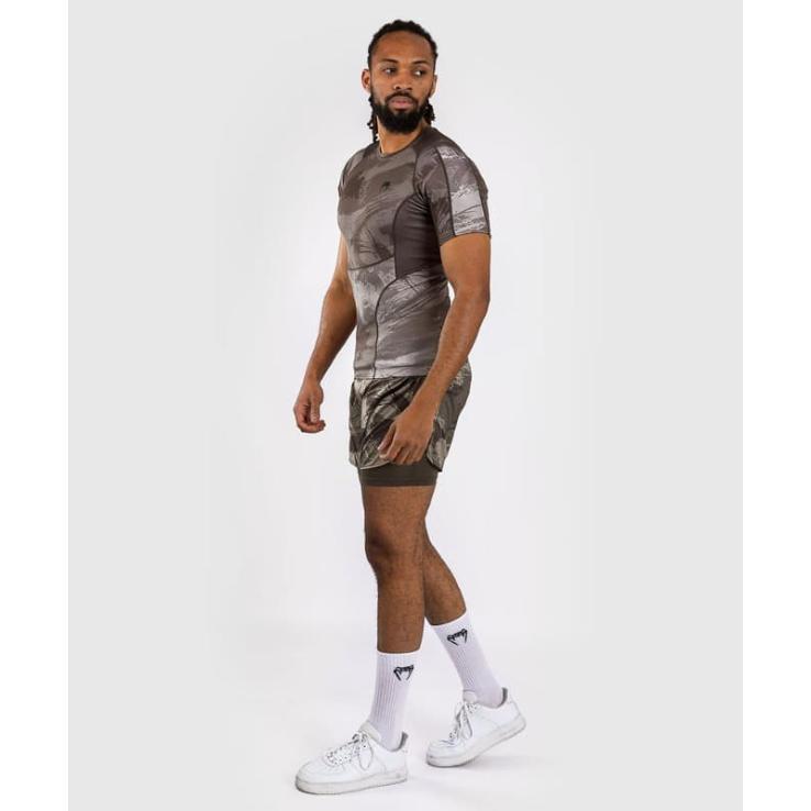 Venum Electron 3.0 short sleeve rashguard - gray