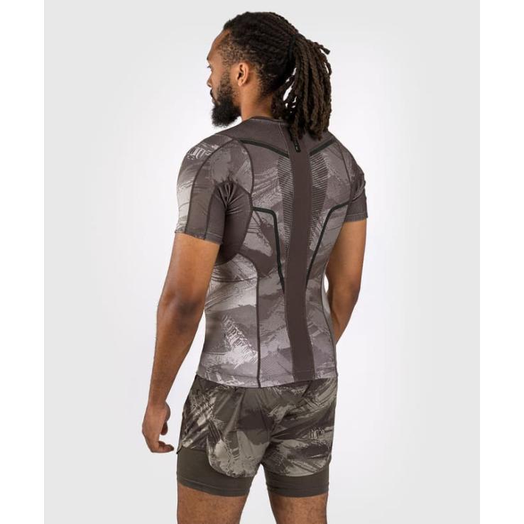 Venum Electron 3.0 short sleeve rashguard - gray