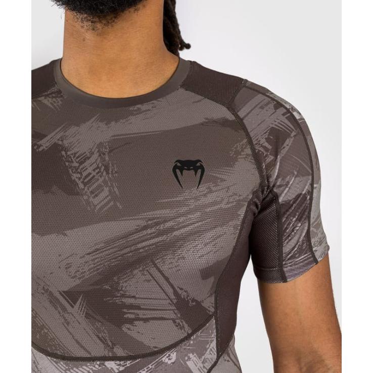 Venum Electron 3.0 short sleeve rashguard - gray