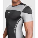 Venum Tempest short sleeve rashguard - black gray