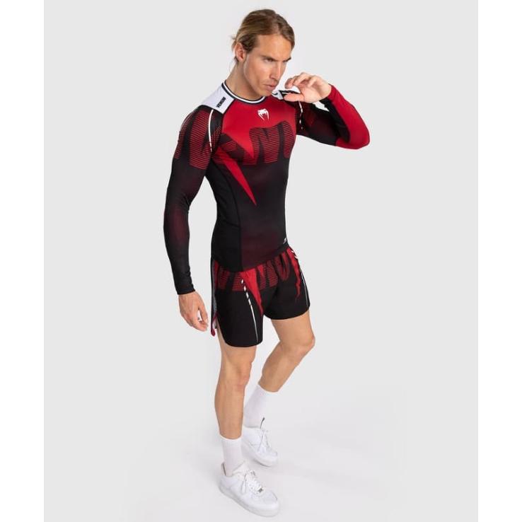 Venum Adrenaline long sleeve rashguard - black red