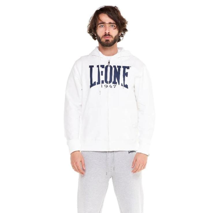 Zipped sweatshirt Leone Big Logo white