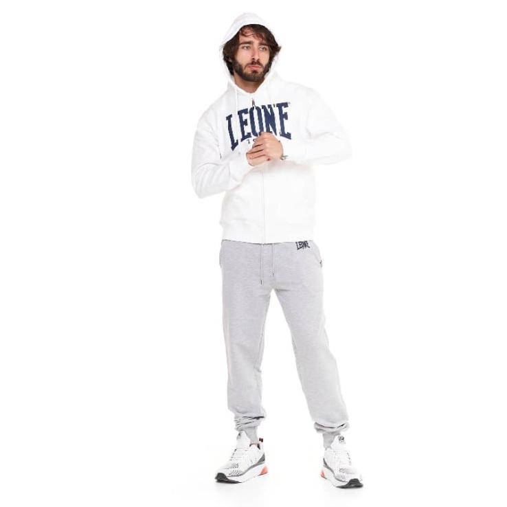 Zipped sweatshirt Leone Big Logo white