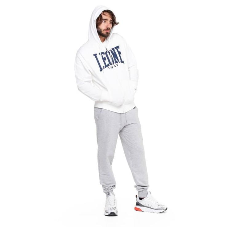 Zipped sweatshirt Leone Big Logo white